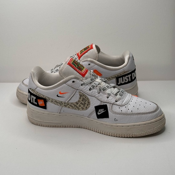 Nike Air Force 1 Low Premium Low Just Do It "White" AR7719-100 Mens 6.5Y - Picture 4 of 6